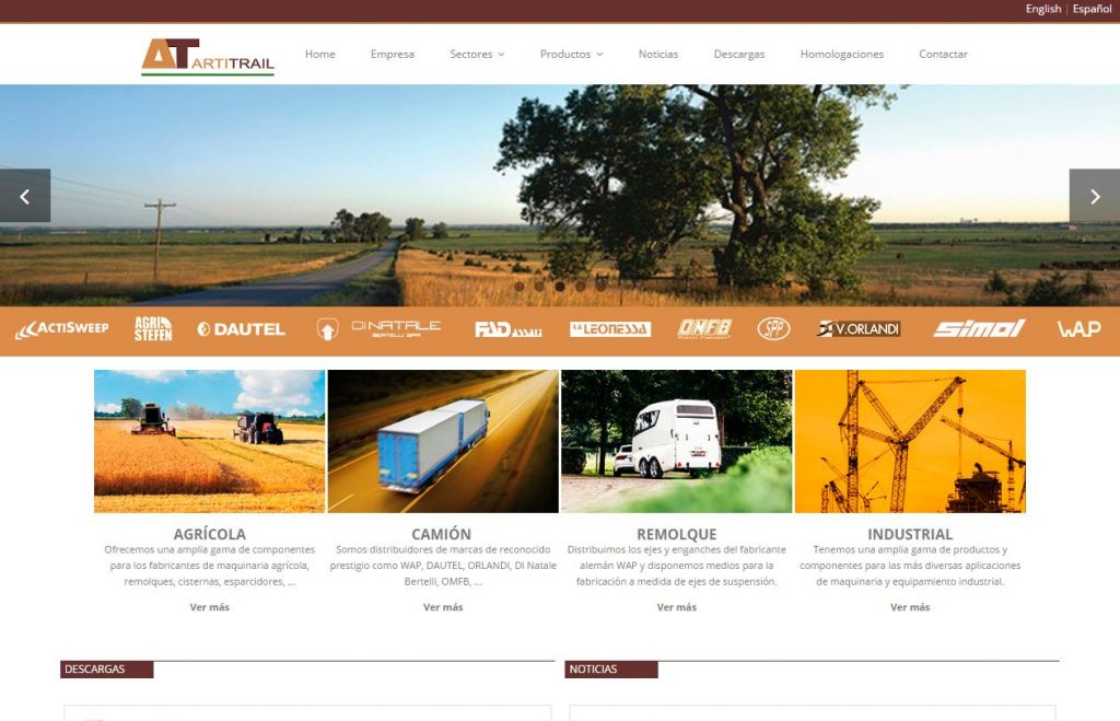 Nueva web de Artitrail hecha por CDCOM